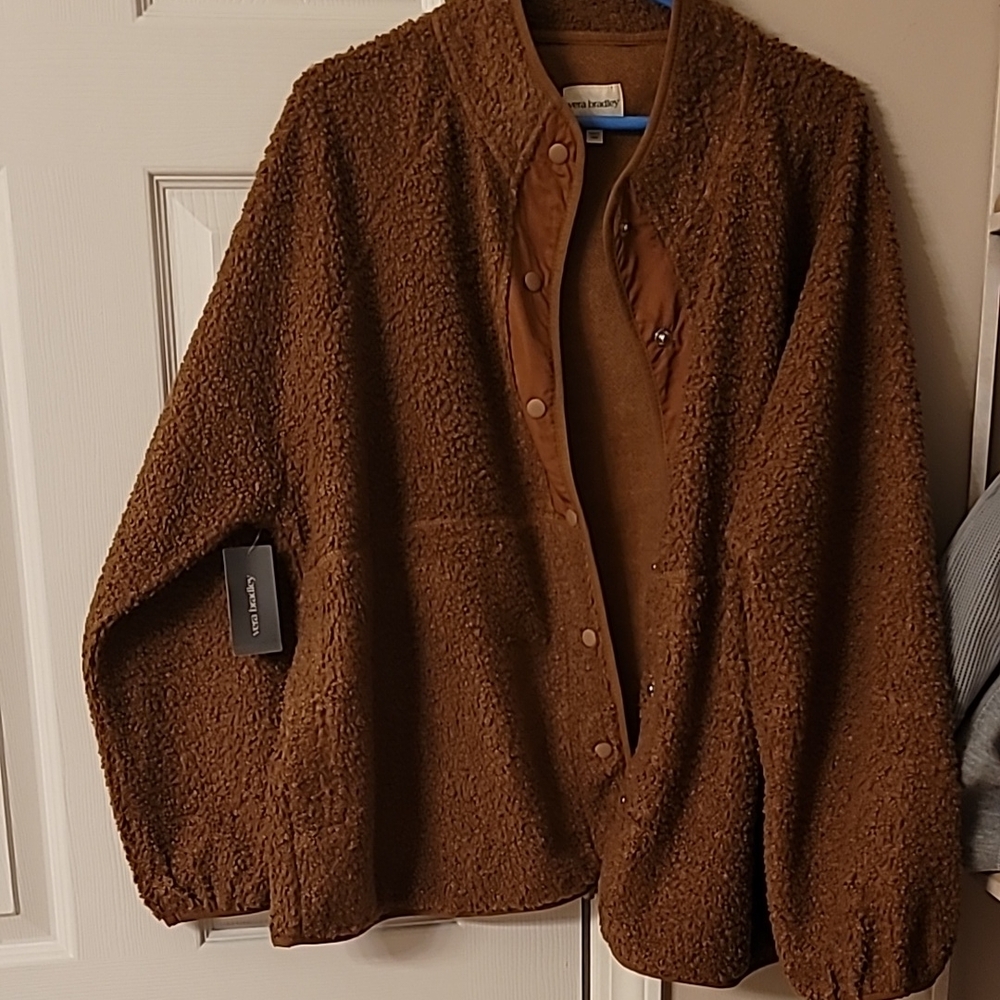 Vera Bradley Brown Sherpa Jacket